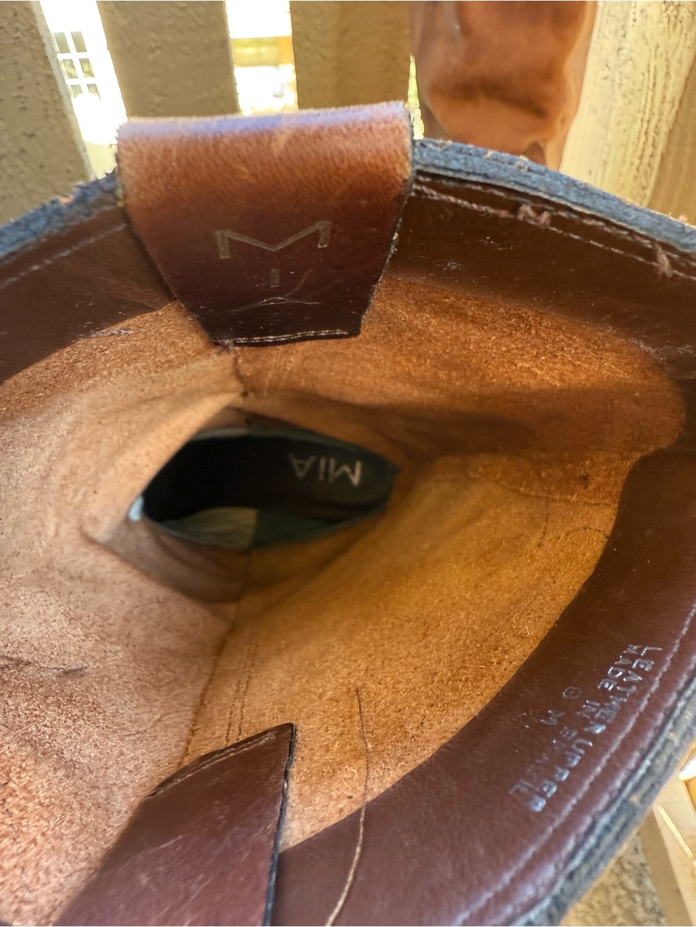 MIA Brown Leather Rockstar Western Heeled Boots - Picture 6 of 14